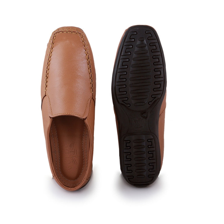 Men's Genuine Leather Slip-on Moccasin Formal Shoes.