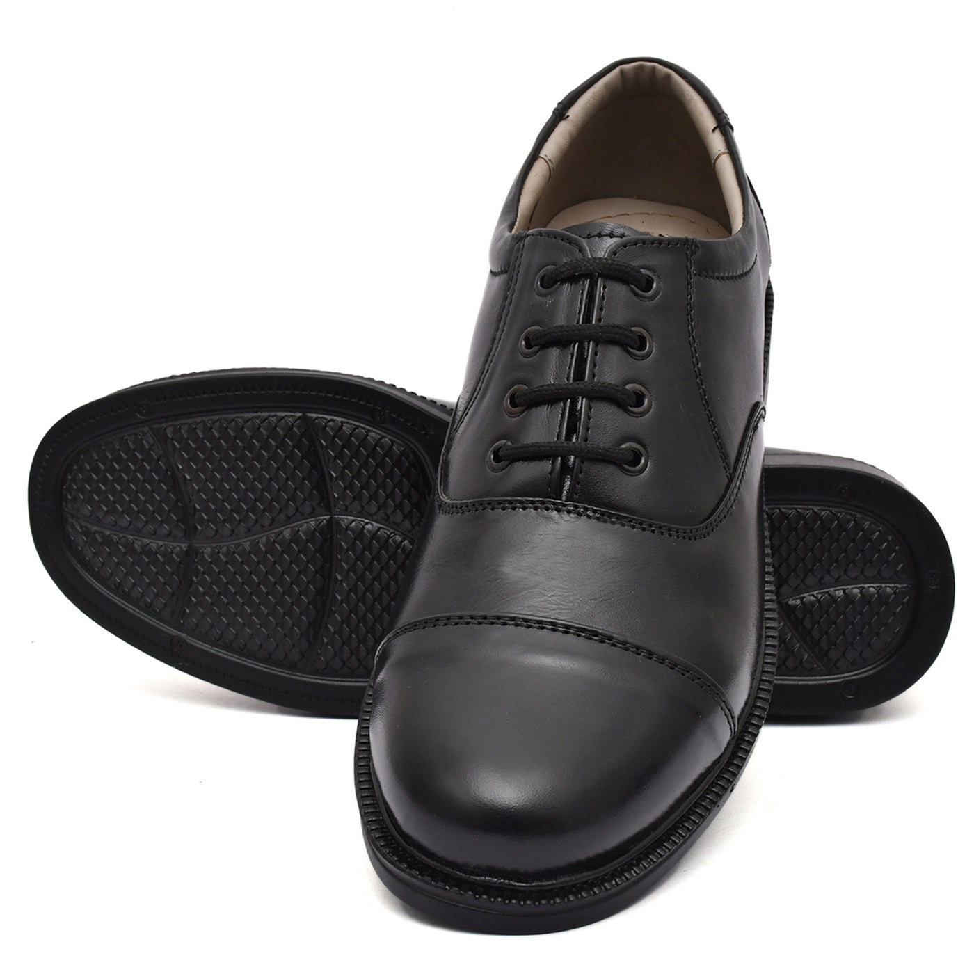 PILLAA Leather Lace-Up Shoes For Men