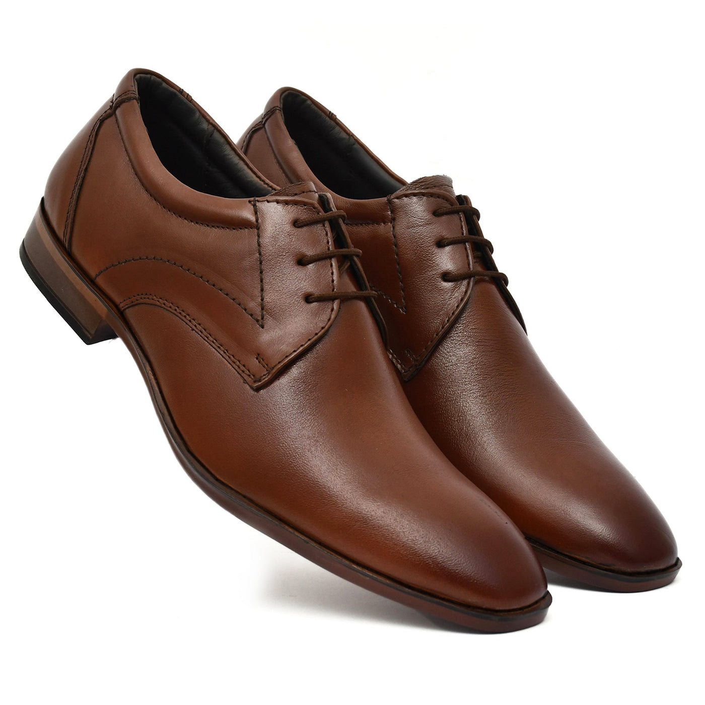 PILLAA- Brown premium leather formal shoes for men!