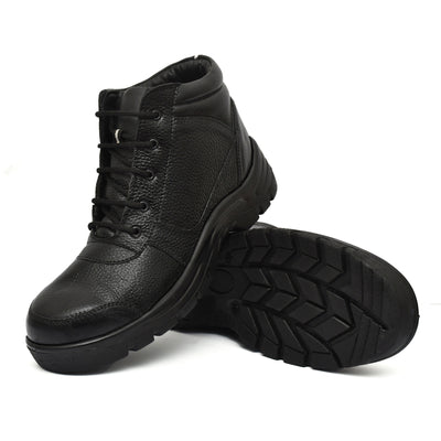 PILLAA-  Black Leather Boots for Men.