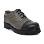 Green Formal Shoes with Steel Toe