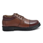 Brown Leather Casual Lace Up