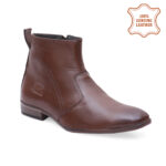 Pillaa Brown Chelsea Boots for Men | Genuine Leather Style