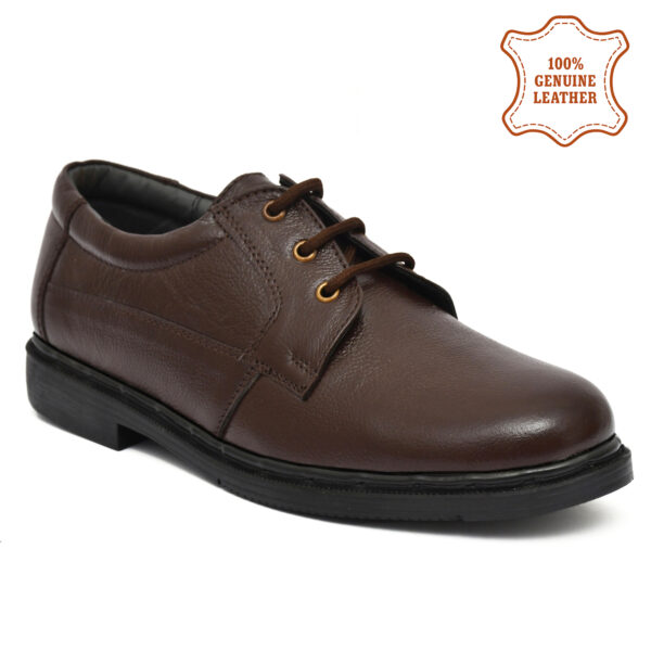 Formal Men Brown Shoes – Leather Derby Lace-Up Footwear for Office & Events | Pillaa
