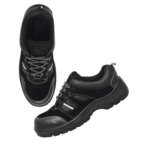 Men’s Suede Leather Steel Toe Safety Shoes – Durable & Stylish Protection