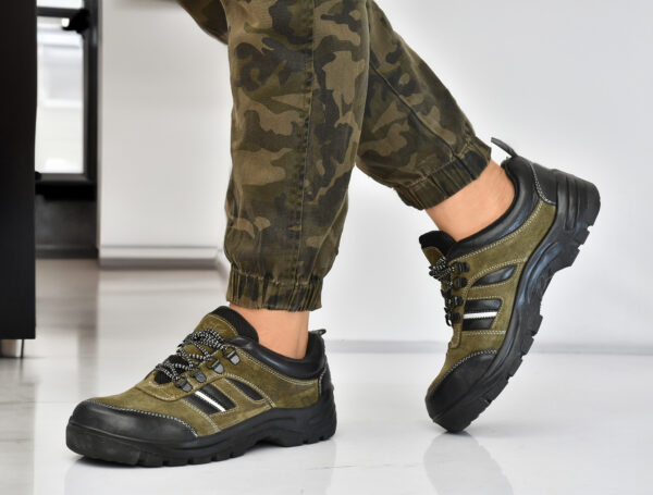 Men’s Suede Leather Steel Toe Safety Shoes – Durable & Stylish Protection