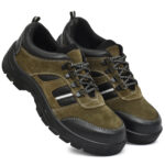 Men’s Suede Leather Steel Toe Safety Shoes – Durable & Stylish Protection