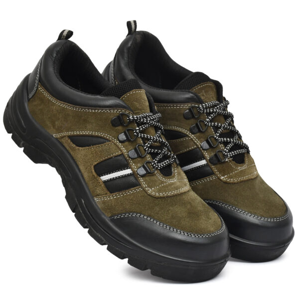 Men’s Suede Leather Steel Toe Safety Shoes – Durable & Stylish Protection