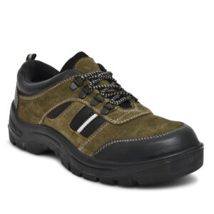 Men’s Suede Leather Steel Toe Safety Shoes – Durable & Stylish Protection