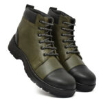 Men’s High Ankle Steel Toe Work Boots – Durable Safety Shoe