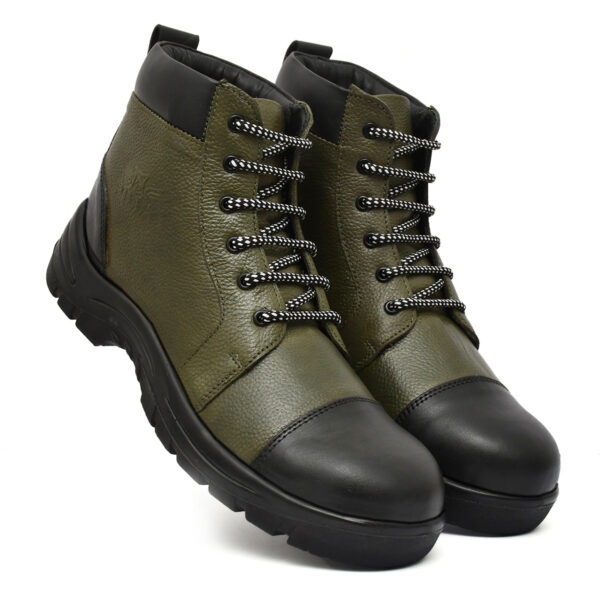 Men’s High Ankle Steel Toe Work Boots – Durable Safety Shoe
