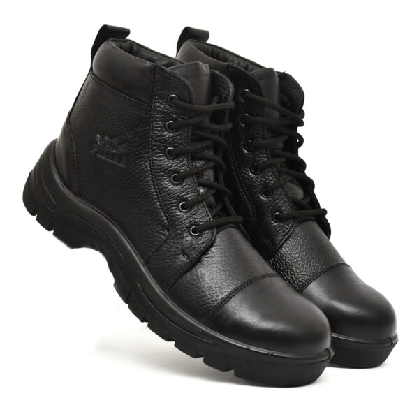 Men’s High Ankle Steel Toe Work Boots – Durable Safety Shoe