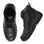 Men’s High Ankle Steel Toe Work Boots – Durable Safety Shoe