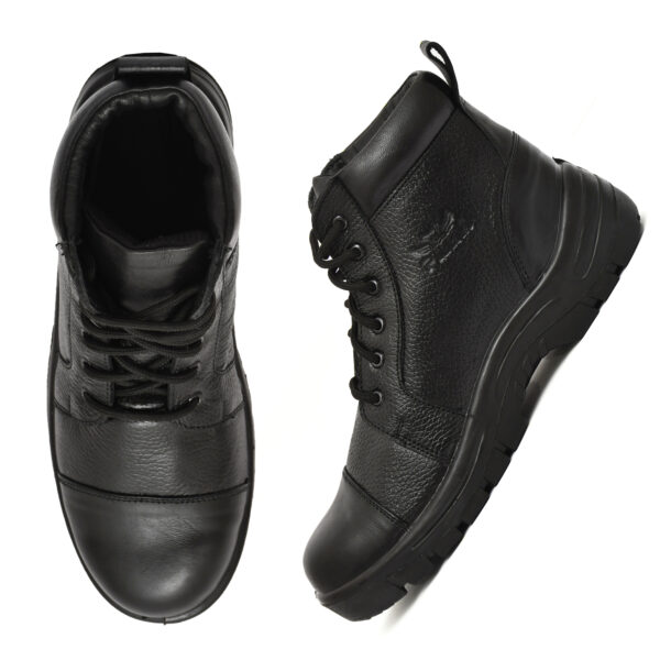 Men’s High Ankle Steel Toe Work Boots – Durable Safety Shoe