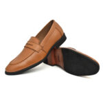 Men’s Genuine Leather Loafers – Soft Leather Upper | TPR Sole | Casual & Corporate Wear