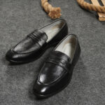 Men’s Genuine Leather Loafers – Soft Leather Upper | TPR Sole | Casual & Corporate Wear
