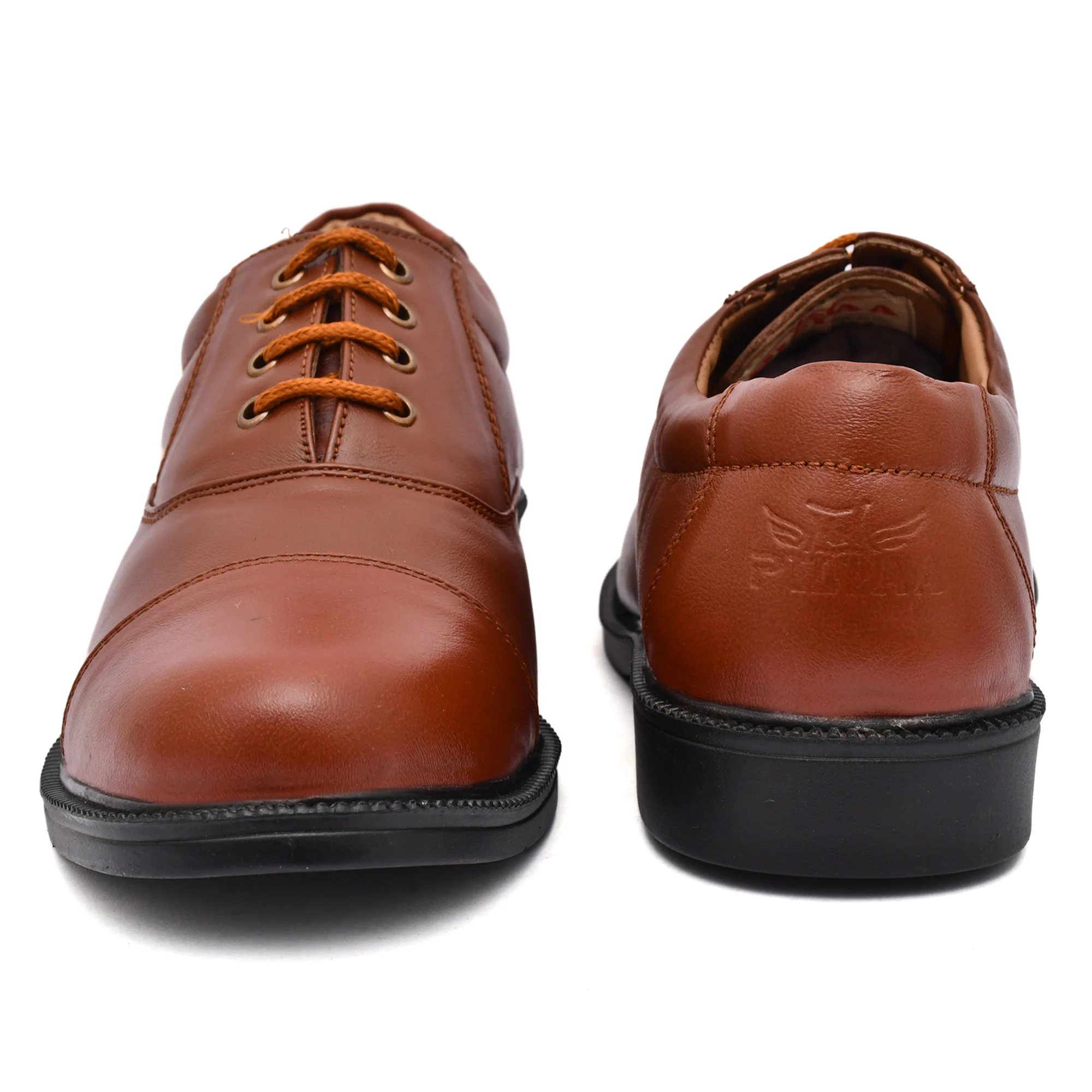 Men's Tan Leather Formal Shoes - Image 3