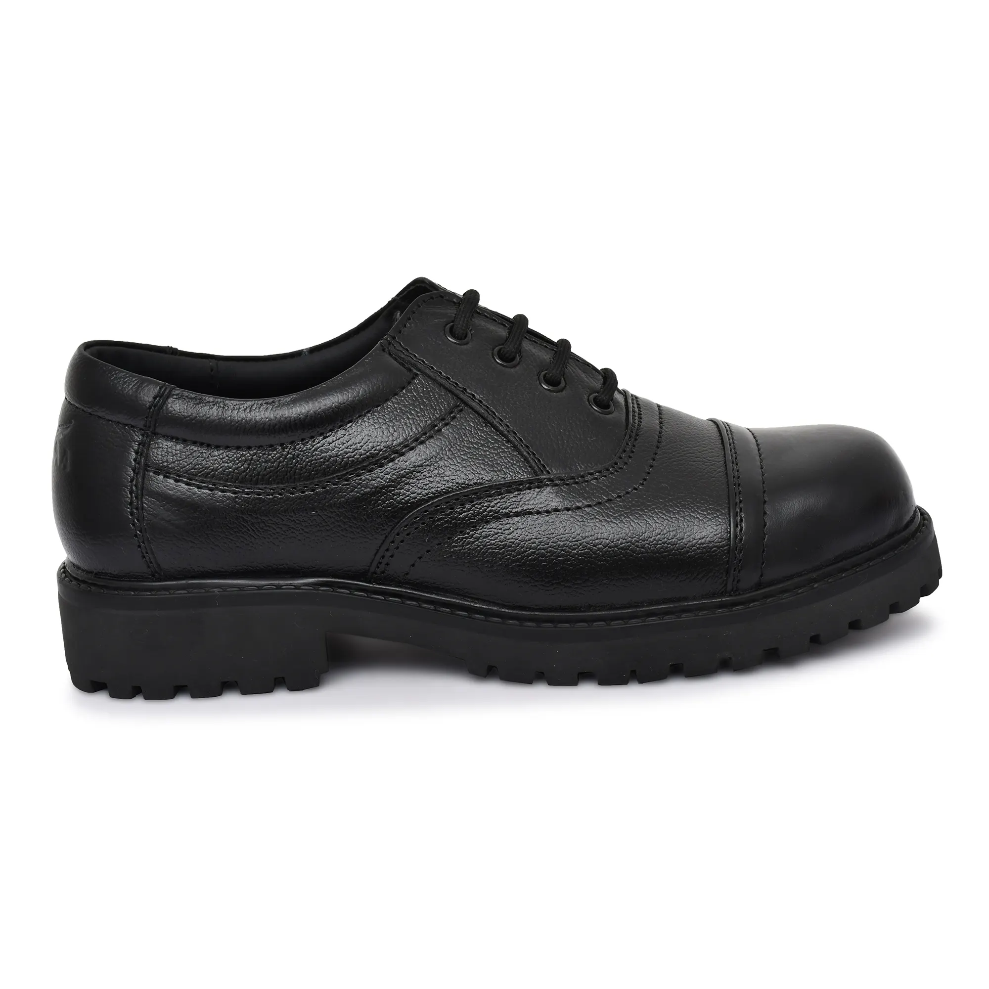 Men's Black Leather Formal Lace-Up Shoes - Image 2