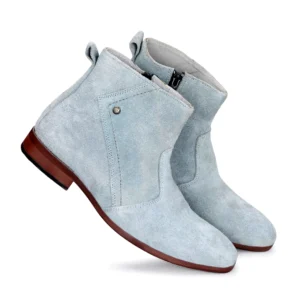 Grey Suede Men Casual Boots